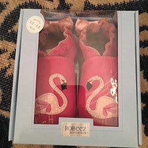 Robeez soft sole pinky the flamingo.